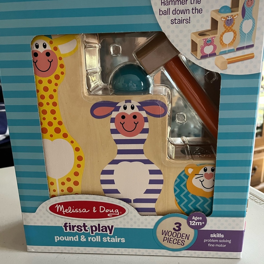Melissa and Doug first play pound and try I’ll stairs   Brand new in box